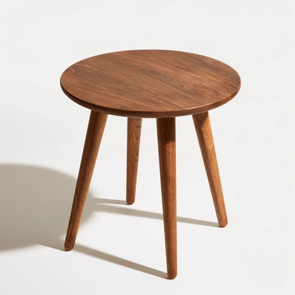 Table d'appoint en bois, coloris brun naturel