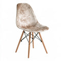 Chaise d'appoint aux lignes épurées, coloris gris